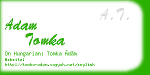adam tomka business card