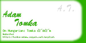 adam tomka business card